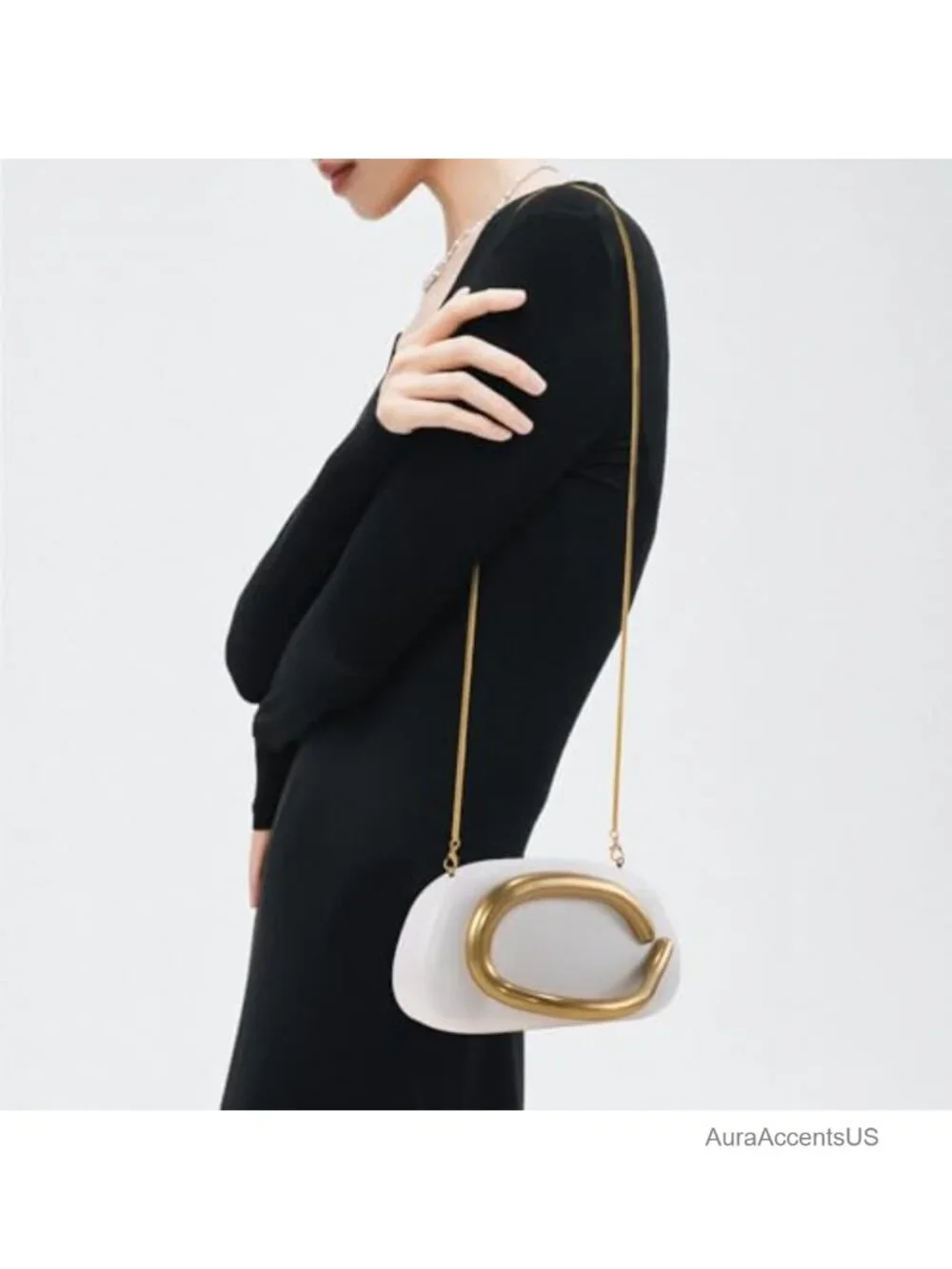 PU Leather/Marble Acrylic Clutch Purse for Women Formal Evening Bag with Chain